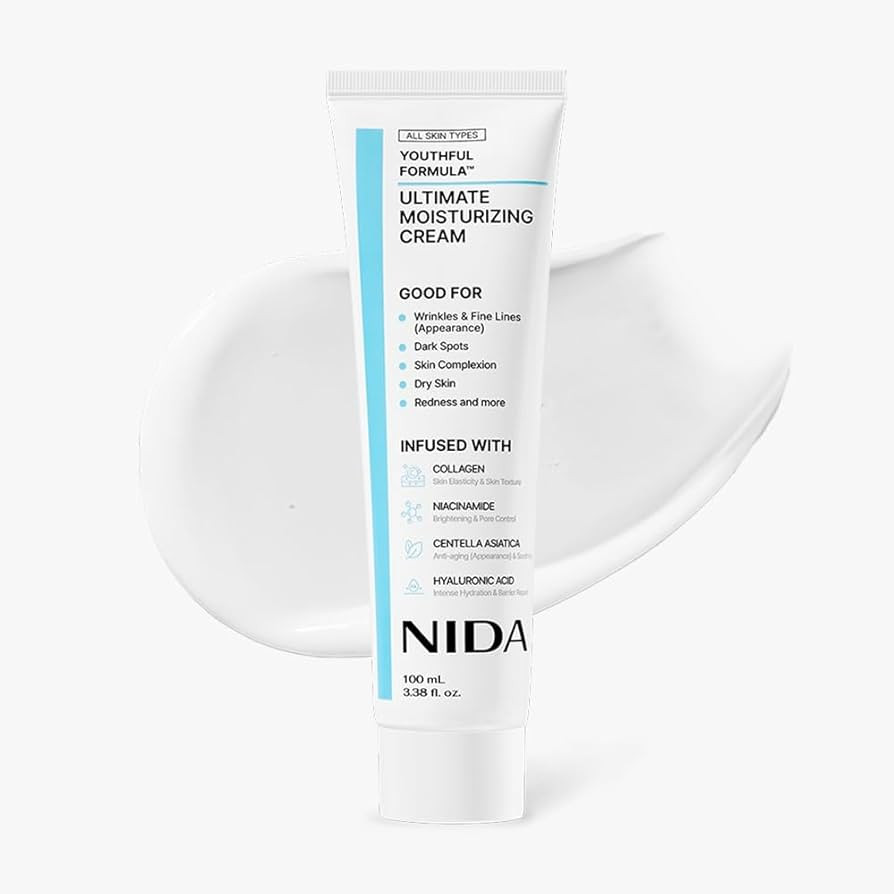 NIDA Youthful Formula™ Ultimate Moisturizing Cream | Centella Asiatica, Niacinamide, Hyaluronic... | Amazon (US)