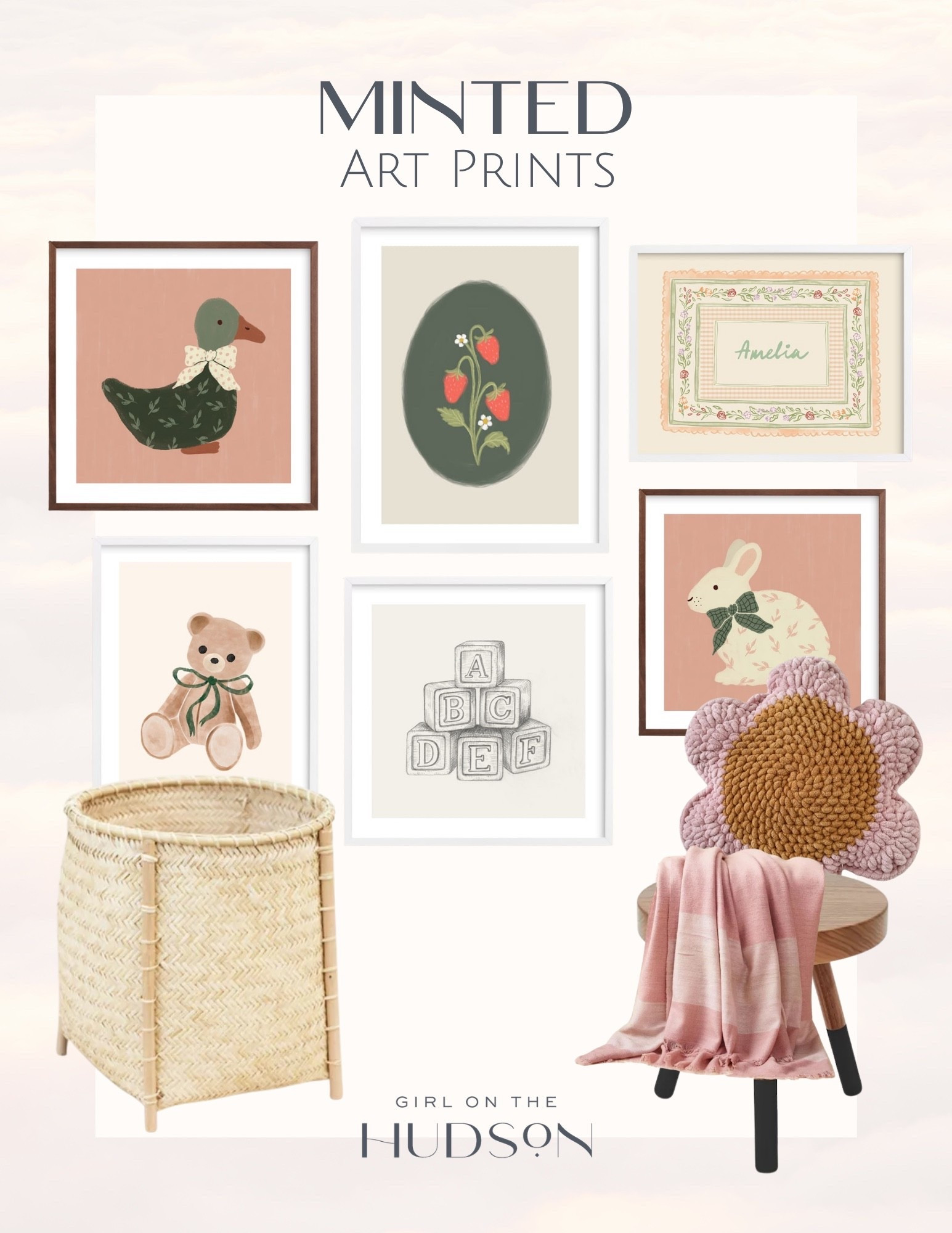 These Minted art prints are such a sweet way to add personality and charm into a nursery or kids space. I love how each piece feels unique on its own, but when layered together they create a collected, storybook inspired gallery wall that still feels soft and timeless. Such an easy way to bring in color, character, and a little whimsy without overwhelming the space.

minted art prints, nursery wall art ideas, kids gallery wall, nursery decor inspiration, vintage style nursery art, storybook nursery decor, neutral kids room design, personalized nursery art, soft feminine nursery, kids room wall decor, nursery styling ideas girlonthehudson

#LTKBaby #LTKHome #LTKKids