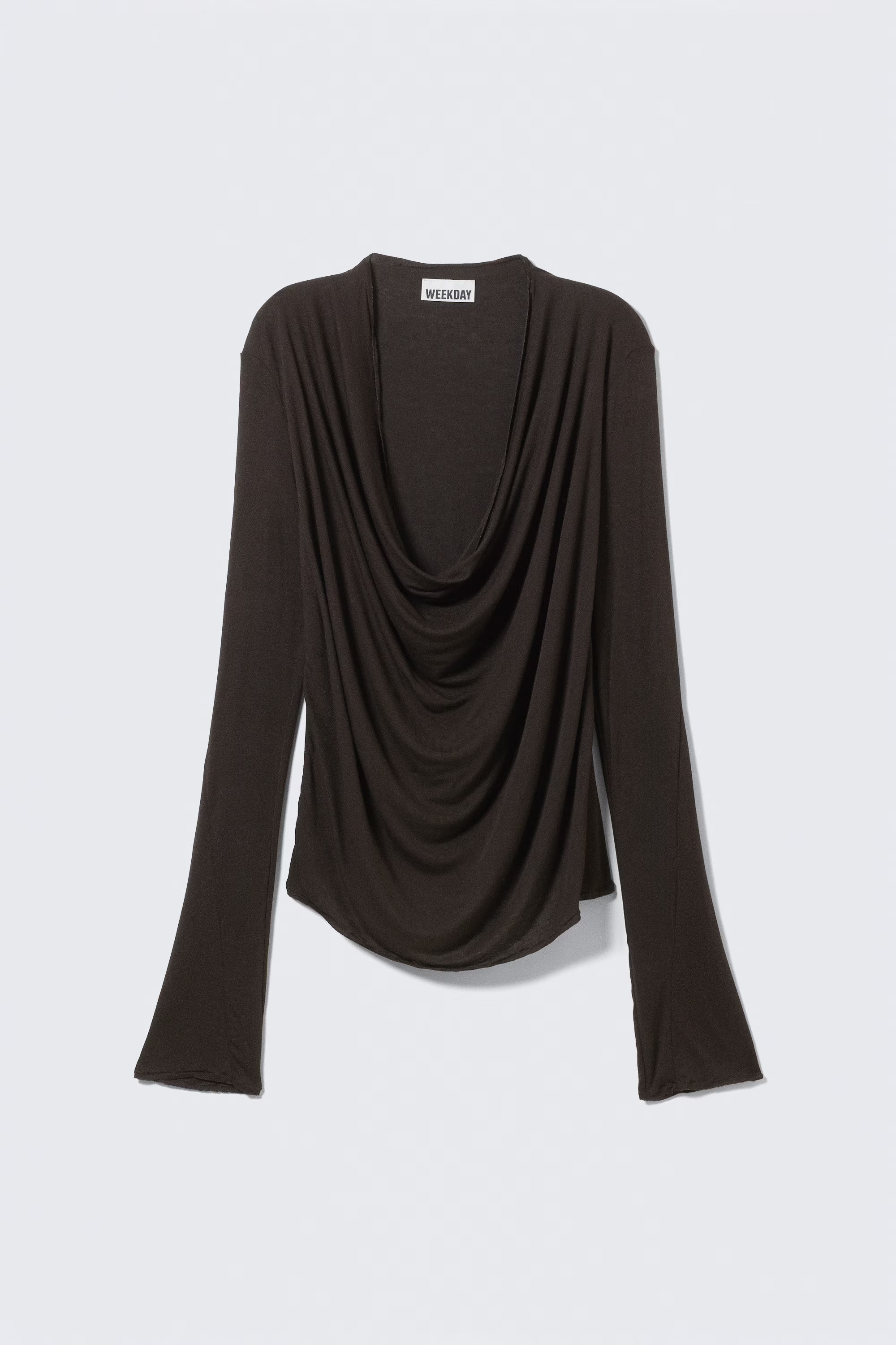 Drapiertes Langarm-Top | Weekday