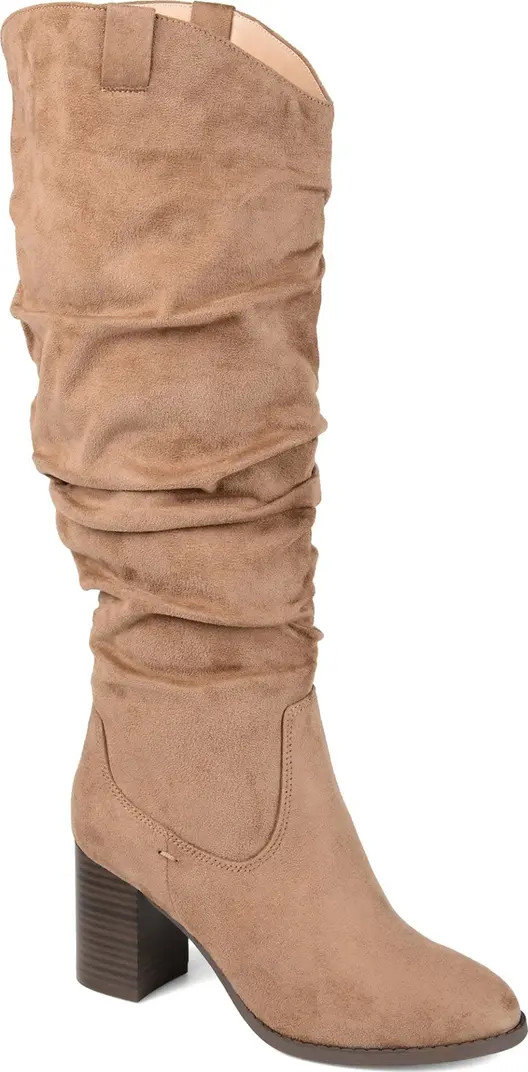 JOURNEE Aneil Ruched Tall Boot (Women) | Nordstrom Rack