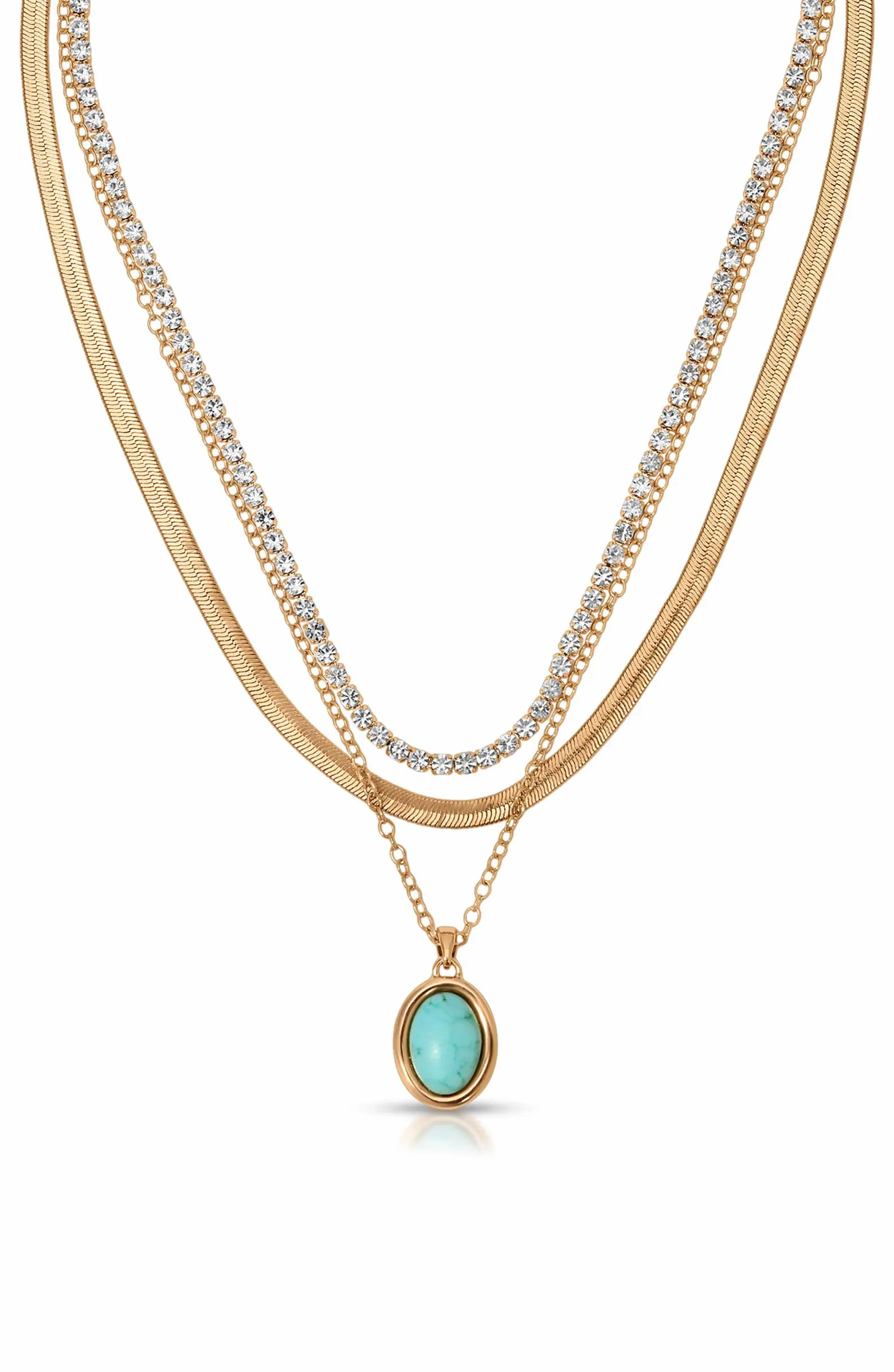 Crystal Halo Multistrand Necklace | Nordstrom