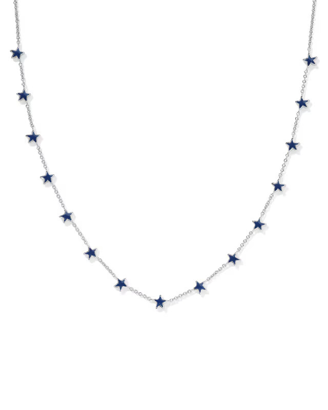 Sierra Silver Star Strand Necklace in Navy Enamel | Kendra Scott | Kendra Scott