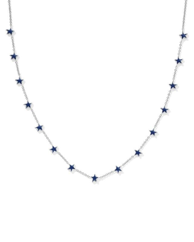 Sierra Silver Star Strand Necklace in Navy Enamel | Kendra Scott | Kendra Scott