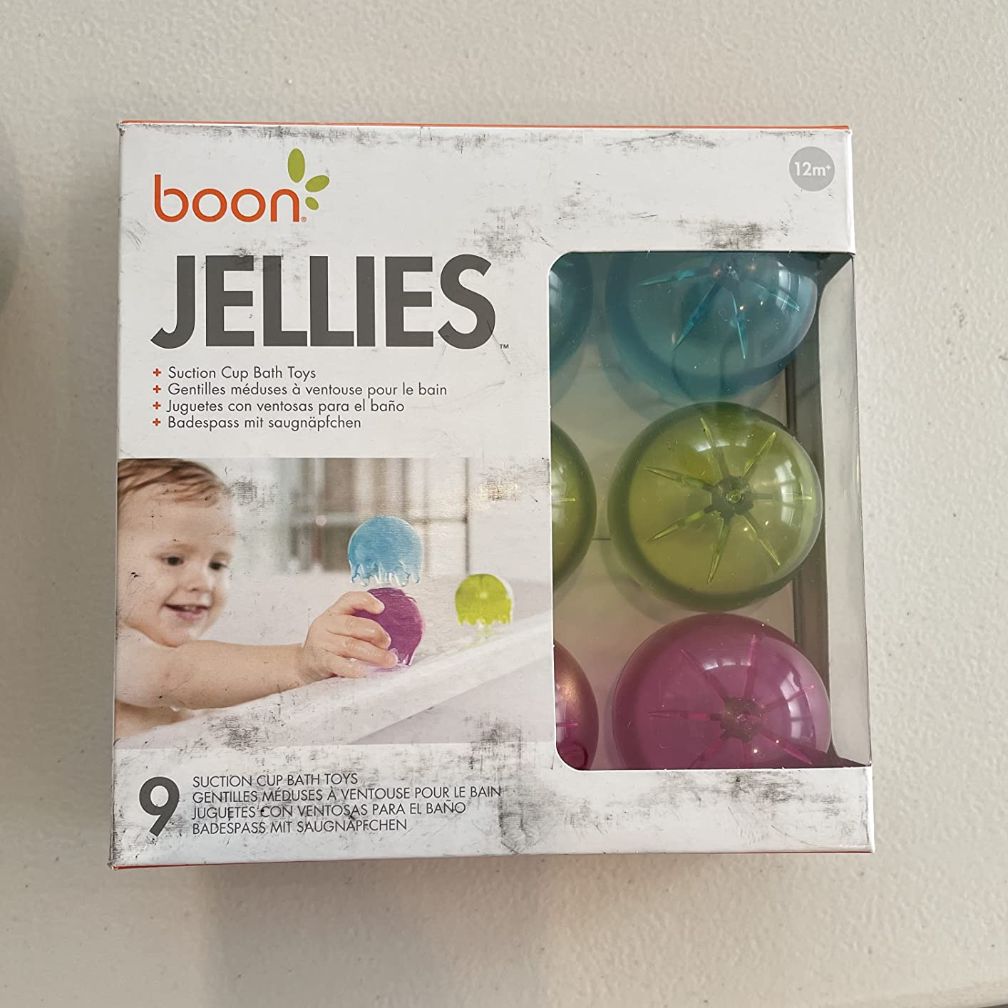 Boon Jellies Suction Cup Bath Toys - Bathtub Baby Sensory Toys - Jellyfish Suction Toys for Bath Time - Multicolored - Baby and Toddler Bath Toys - 9 Count - Ages 12 Months and Up | Amazon (US)