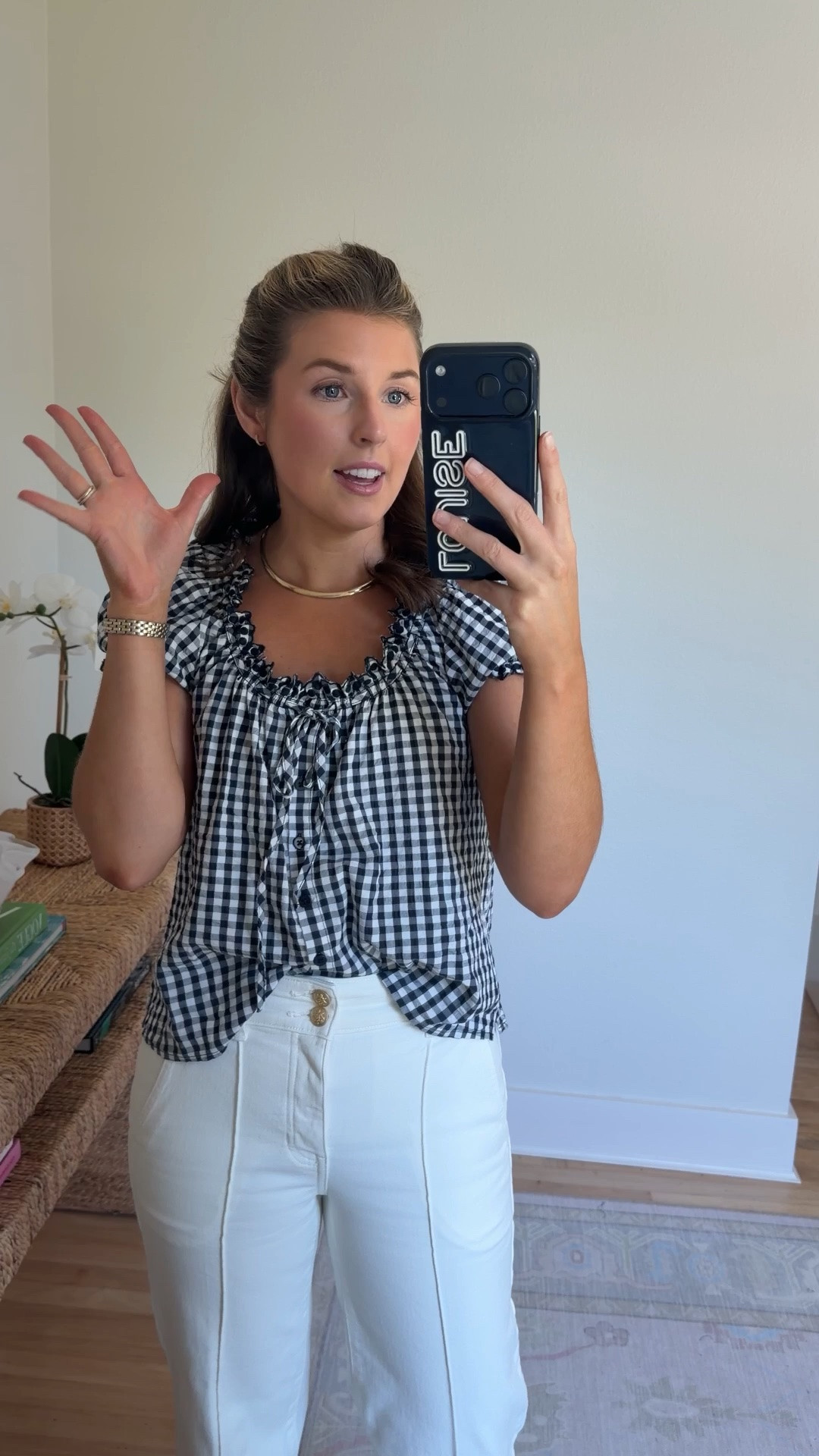New white jeans! Wearing a 25/reg going to size up to a 26/reg