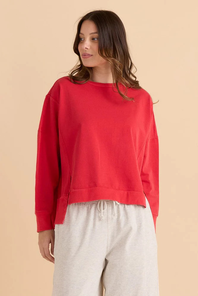 Iris Sweatshirt - Red | Betty Basics (AU, NZ)
