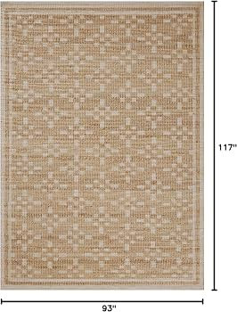 Loloi Chris Loves Julia Judy Collection JUD-07 Natural/Ivory 7'-9" x 9'-9" Area Rug | Amazon (US)