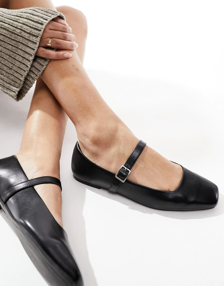 ASOS DESIGN Lottie Mary Jane Ballet in black | ASOS (Global)