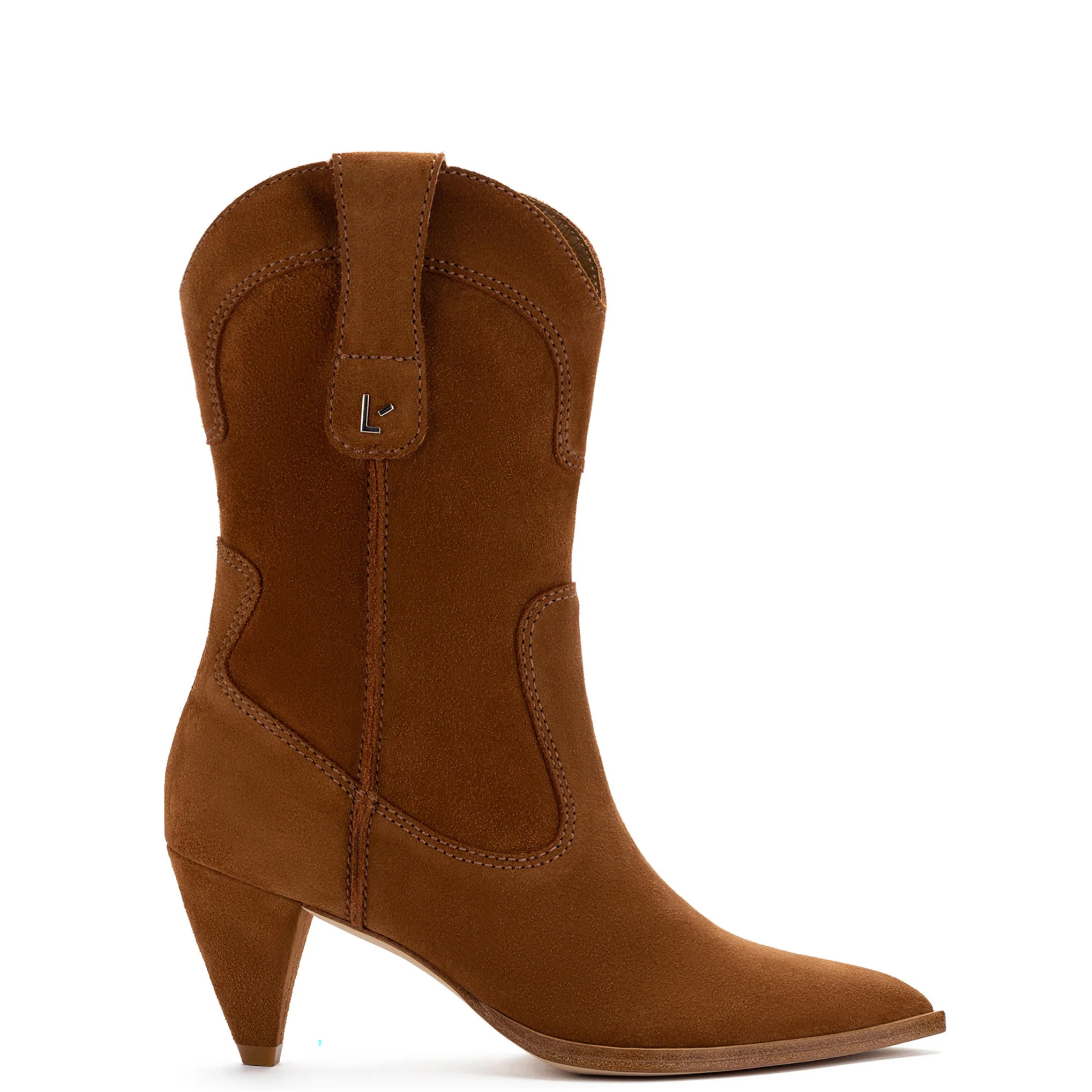 Thelma Boot In Tobacco Suede | Larroude