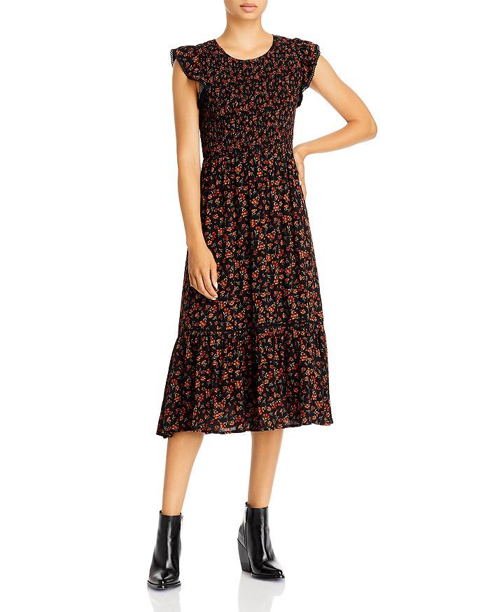 Claire Smocked Floral Midi Dress | Bloomingdale's (US)