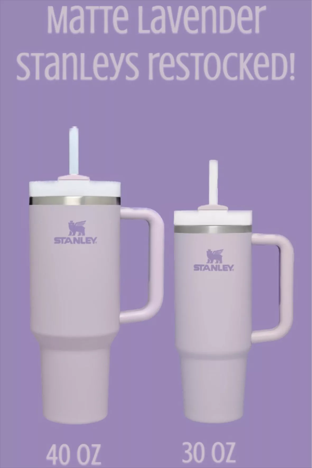 40 Oz Matte Handle Tumbler - Mauve