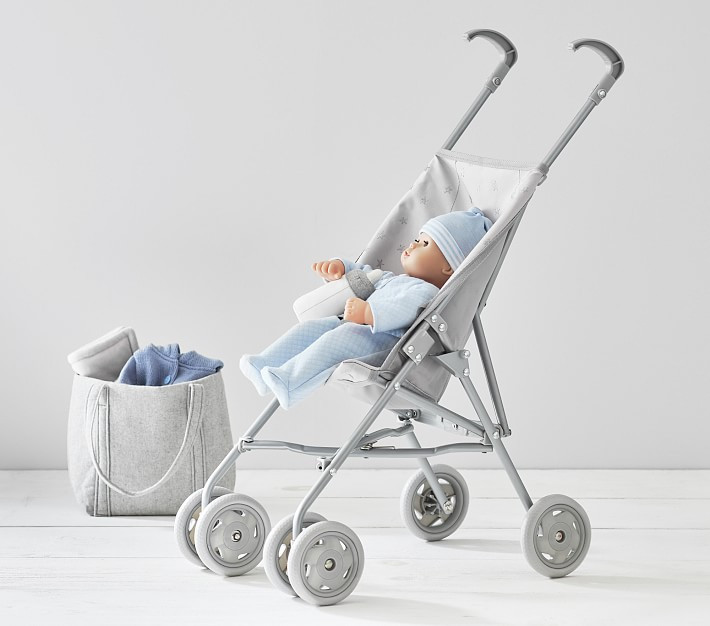 Gray Stars Umbrella Doll Stroller | Pottery Barn Kids