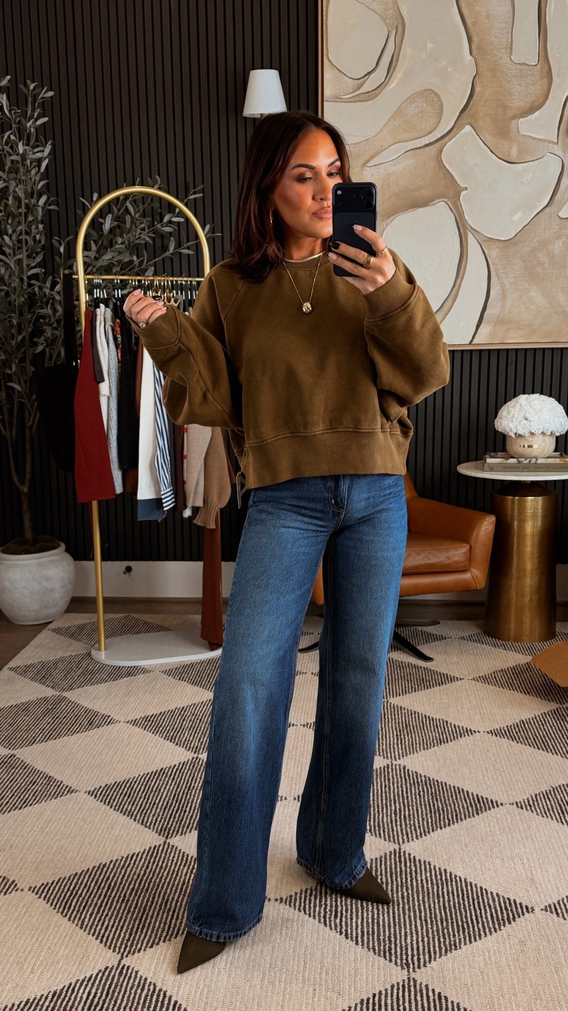 Loving this cozy pullover. 

Wearing a small 
25 in jeans

5’2 / 130 lbs / 34 DD / 25” waist 

#LTKOver40 #LTKStyleTip #LTKPetite