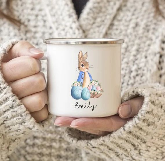 Easter Peter Rabbit Mug Kids Easter Gift  Easter Basket Gift | Etsy | Etsy (US)