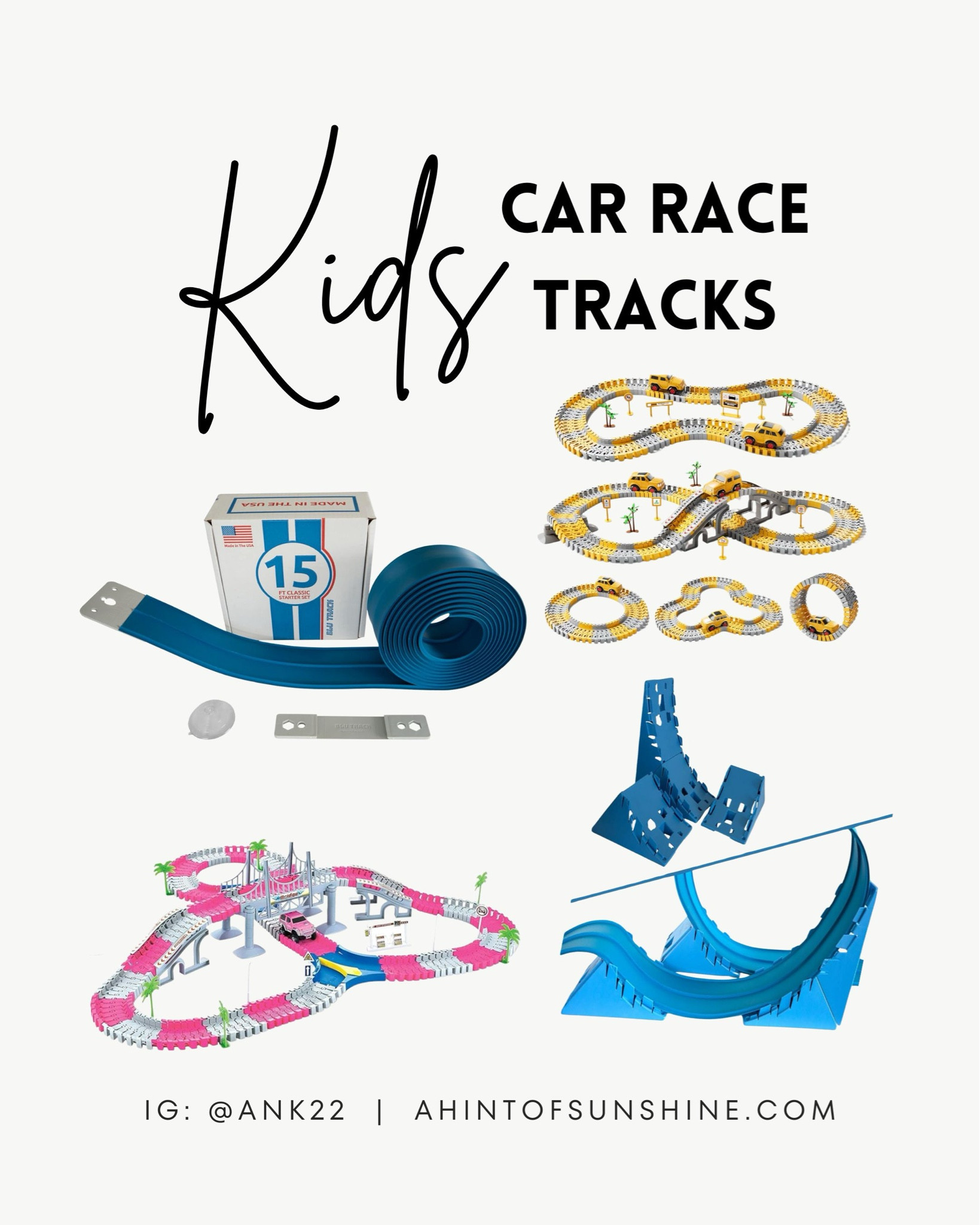 Kids race tracks that my kiddos LOVE! 

#LTKFindsUnder50 #LTKFamily #LTKKids