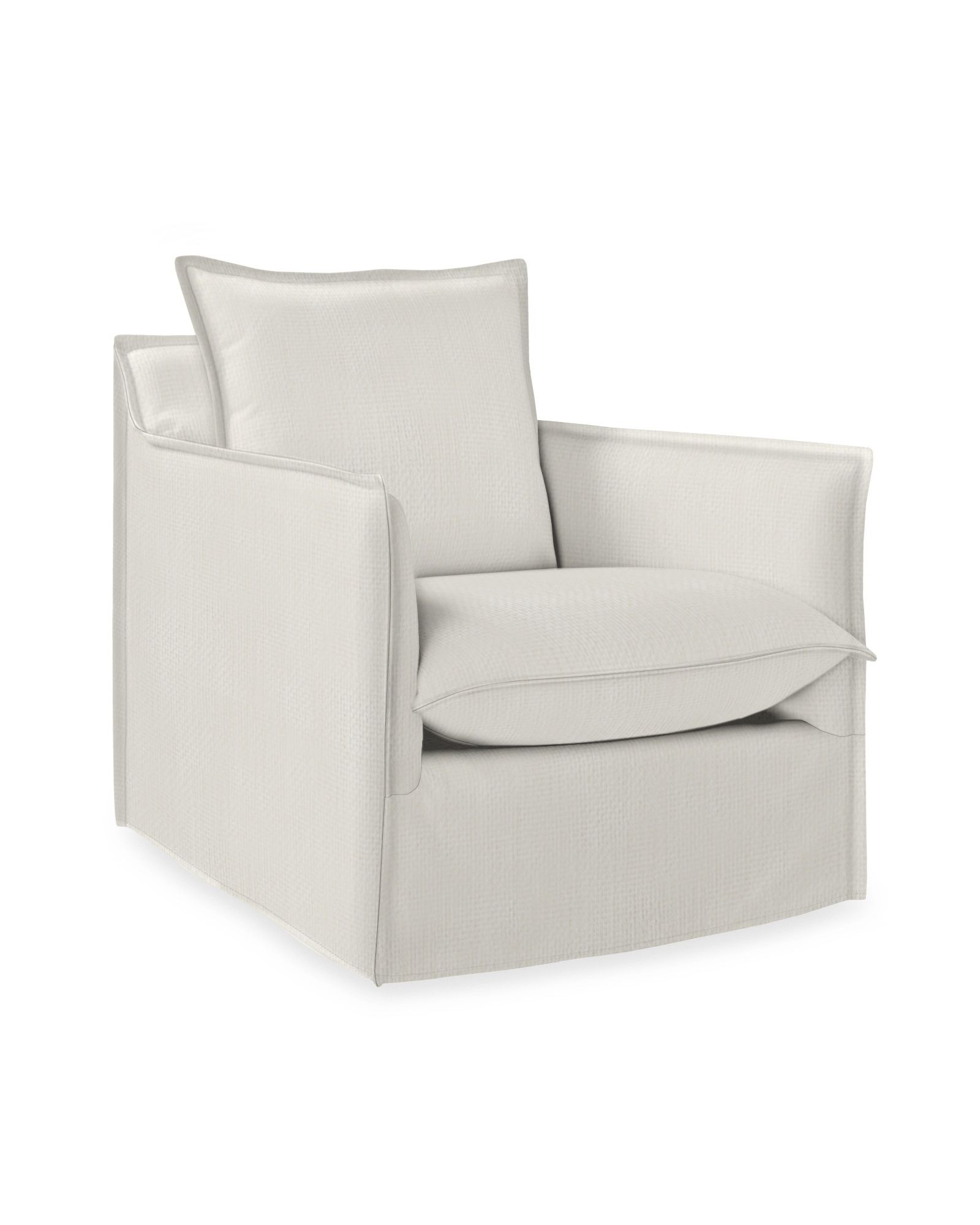 Sundial Outdoor Swivel Chair - Slipcovered | Serena and Lily