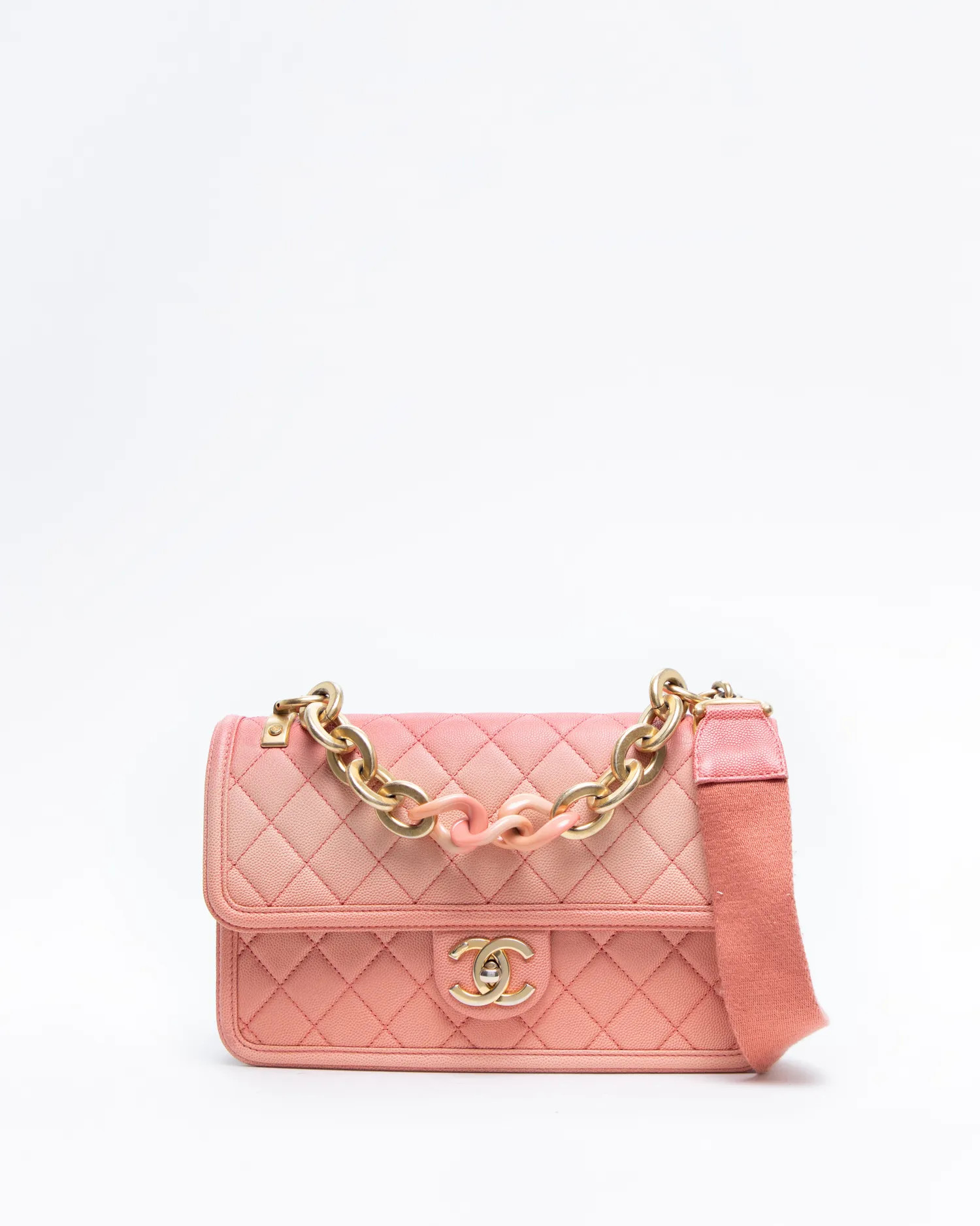 Ombre Sunset By The Sea Medium Flap Bag | Vivrelle