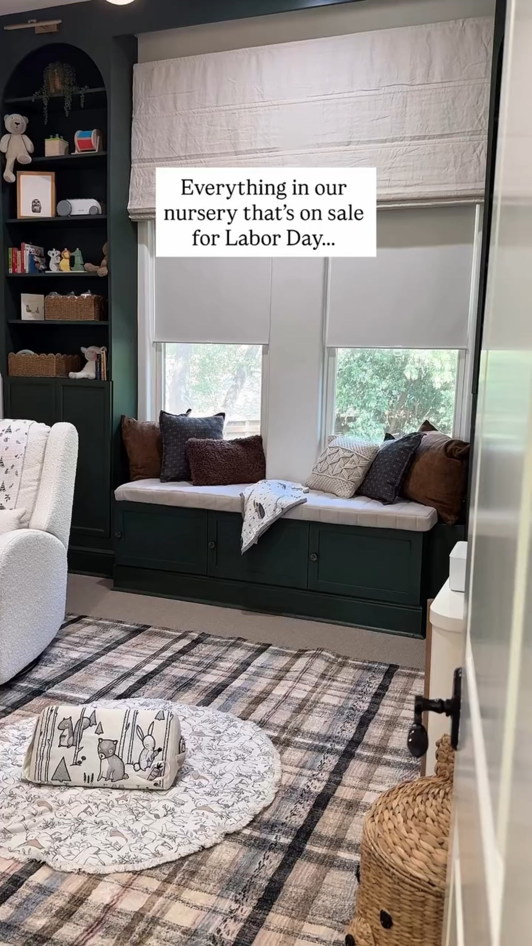 So many big ticket items in our nursery are on sale for Labor Day weekend. Our glider, dresser, rug, bassinet, artwork, Roman shade are all on sale! The perfect time to decorate your nursery 🙌🏼 #labordaysale #nurserydecor #nursery #nurseryinspo

#LTKHome #LTKSaleAlert #LTKBaby