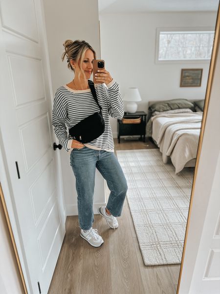 Free People dupe stripe sweater! I got a large ✔️

#LTKstyletip #LTKfindsunder50