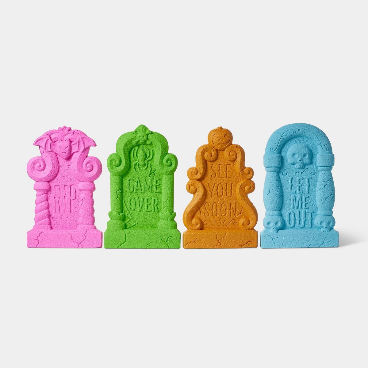4pk Colorful Foam Halloween Decorative Tombstone Set - Hyde & EEK! Boutique™ | Target