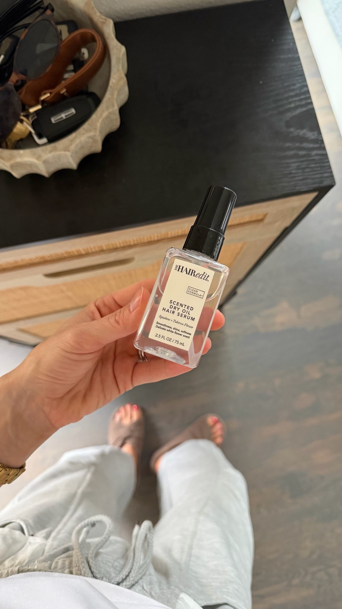 Hair oil I’ve been loving! Smells like flowers!