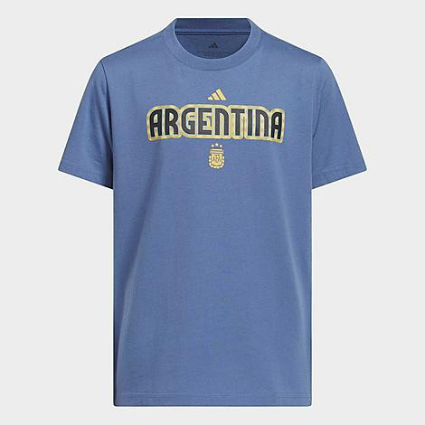 adidas Big Kids FIFA World Cup 26 Argentina T-Shirt in Crew Blue Size: Medium | Finish Line (US)