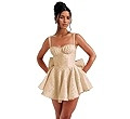 Short Satin Homecoming Dresses with Bows Applique Corset Prom Dress Mini HOCO Party Cocktail Gown... | Amazon (US)