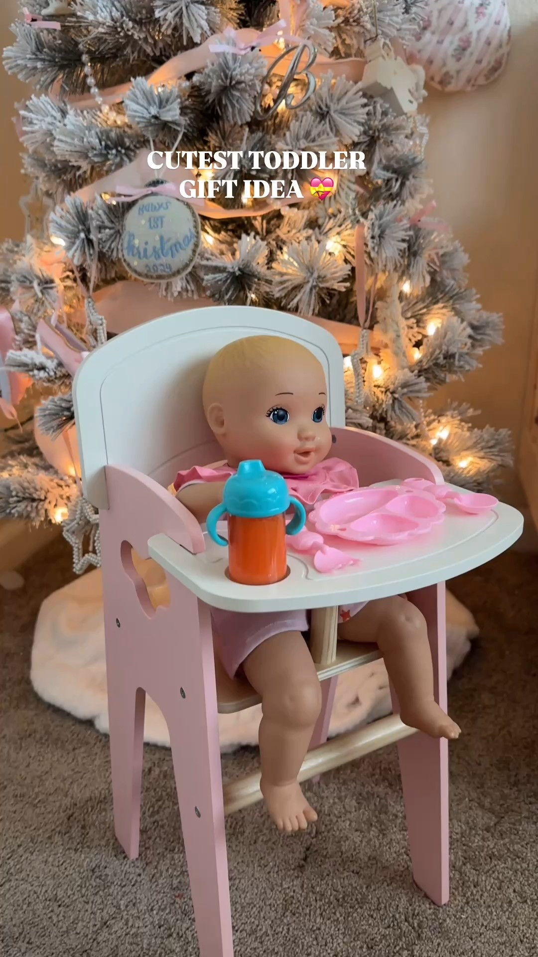 Playing Santa during nap time 💝🎅🏻 

So excited about this baby doll high chair! Blake is in her baby doll era and preparing for her new role as a big sister — so she is going to love this one!! 🥹👶🏼

#LTKGiftGuide #LTKHoliday #LTKKids