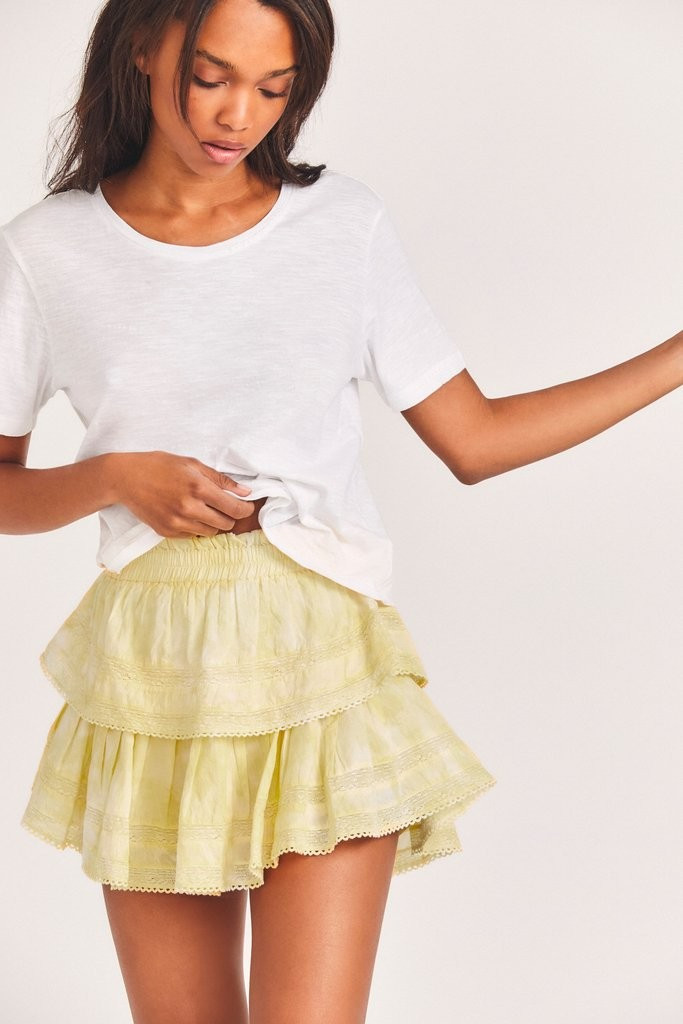 Ruffle Mini Skirt | LOVESHACKFANCY