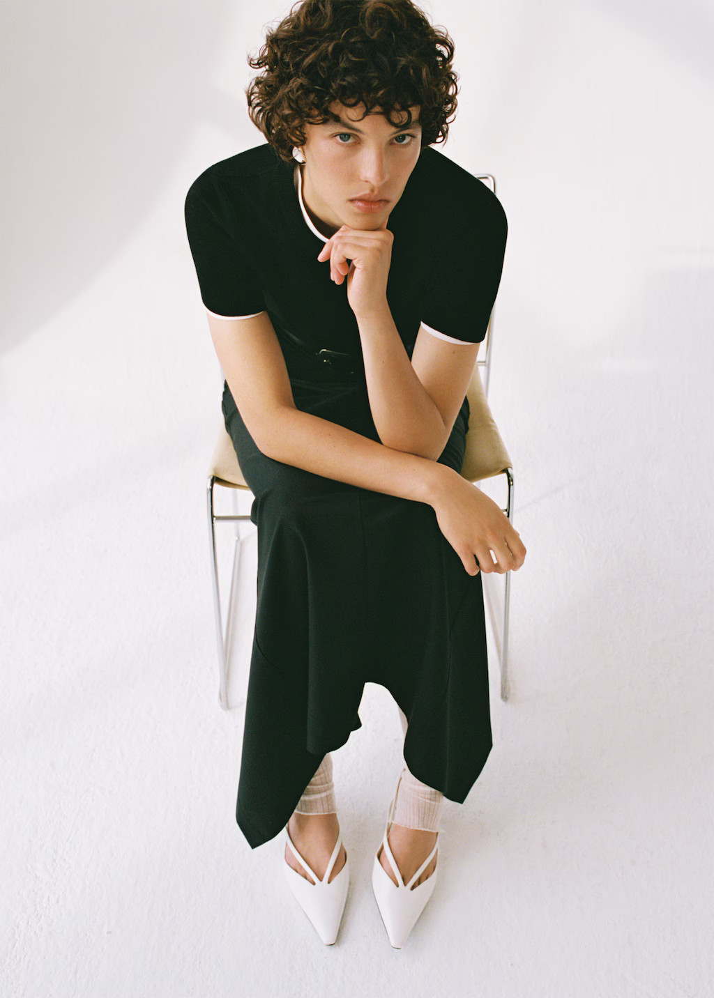 Kitten-heel pointed shoes | MANGO (UK)