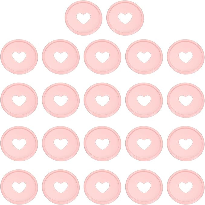PATIKIL 35mm 1-1/2" Light Pink Plastic Round Book Binding Discs, 22 Pcs Discbound Expansion Discs... | Amazon (US)