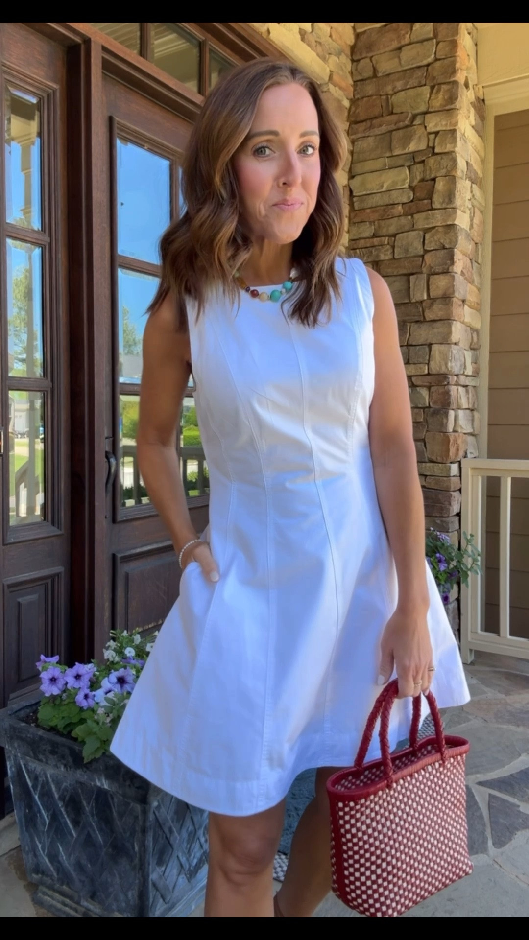Summer white dress. White dress. Mini tote bag. Madewell dress. 
Dress XS. Use code LTK20 for 20% off

#LTKxMadewell #LTKSeasonal #LTKSaleAlert