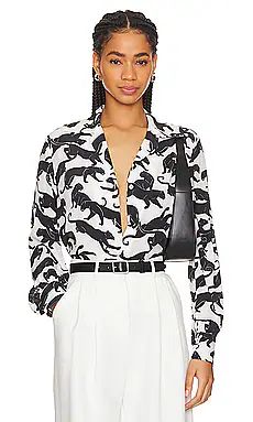 ANINE BING Mylah Shirt in Panther Print from Revolve.com | Revolve Clothing (Global)