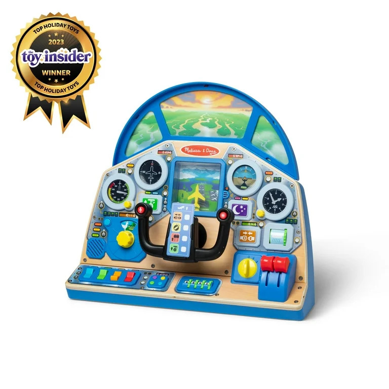 Melissa & Doug Jet Pilot Interactive Dashboard Wooden Toy for Boys and Girls Ages 3+ - FSC Certif... | Walmart (US)