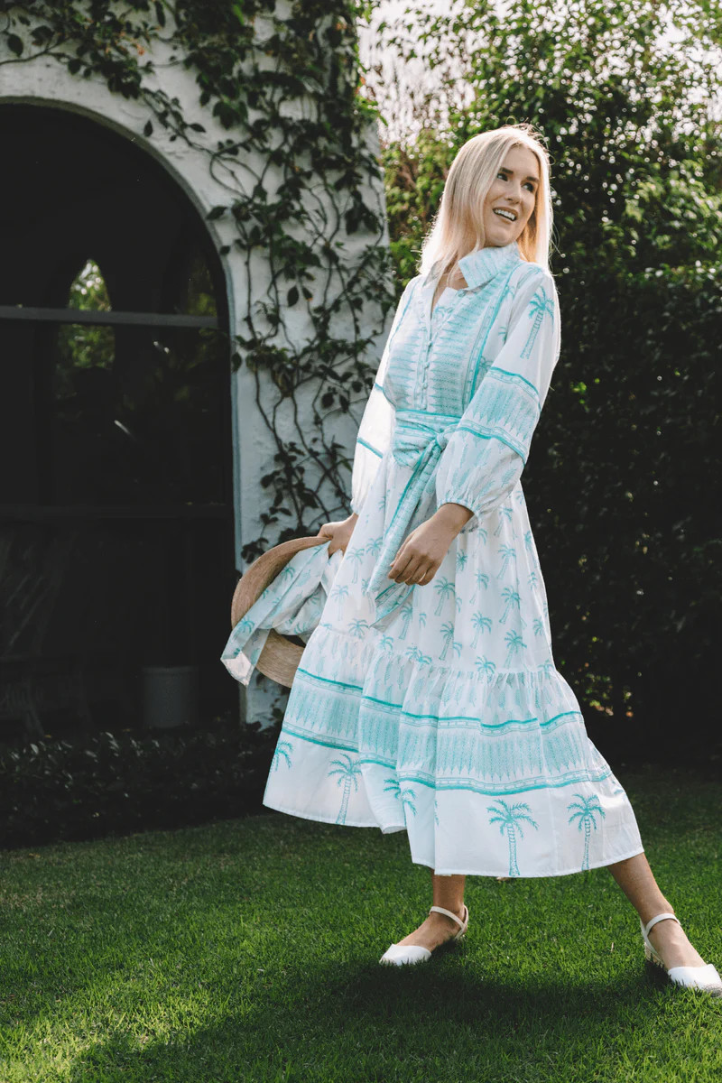 FINAL SALE Sue Sartor Flounce™ | Florida Aqua Palm | SUE SARTOR