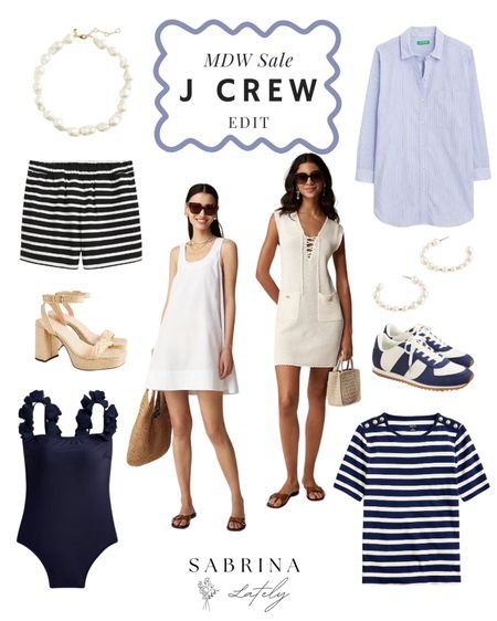 Memorial Day sale edit from J Crew!

White shirt, button down shirt, swim
Coverup, striped shorts, pull on shorts, sneakers, tennis shoes, navy blue and white, bathing suit, high heels, platform heels, pearls, statement earrings, white dress, European vacation, pearl necklace, Coastal Style, coastal inspiration, summer trends, summer outfits, spring style, spring outfit, statements, staples, splurges, saves, affordable finds, budget friendly, look for less, feminine, classic , elevated looks, effortless style, finds under $200

#LTKStyleTip #LTKFindsUnder100 #LTKSaleAlert