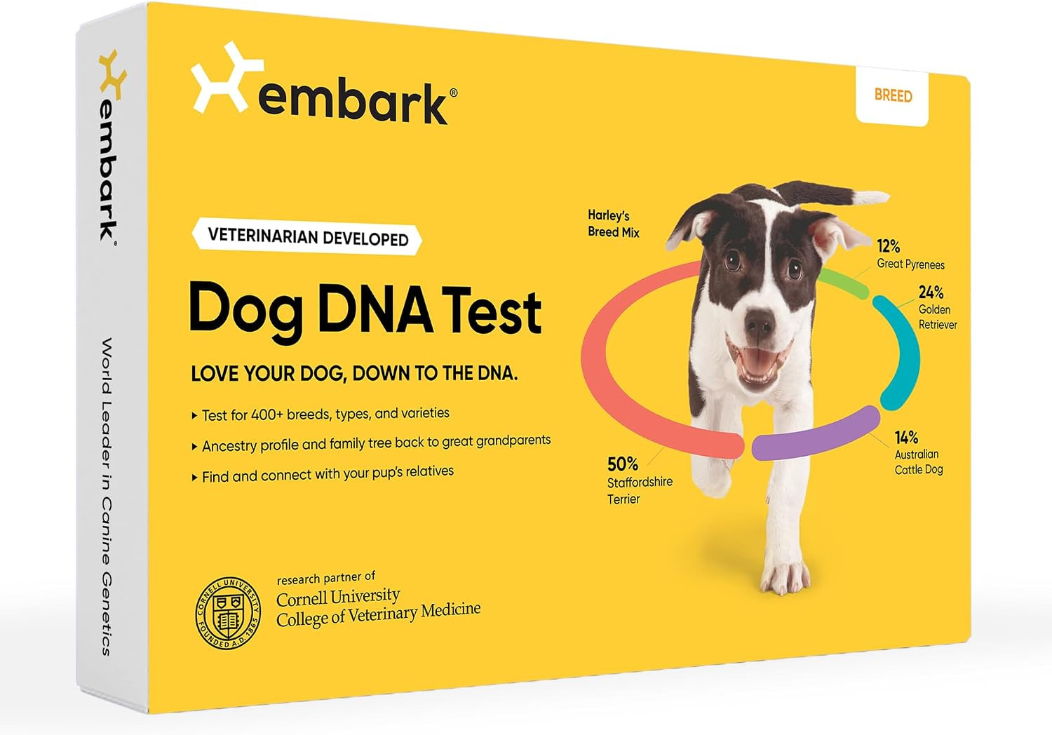 Embark Breed Identification Kit | Most Accurate Dog DNA Test | Test 350+ Dog Breeds | Breed ID Kit with Ancestry & Family Tree | Amazon (US)