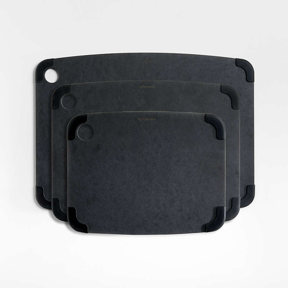Epicurean Black Paper Composite Non-Slip Cutting Board/Cheese Serving Board 11.5"x9" + Reviews | ... | Crate & Barrel