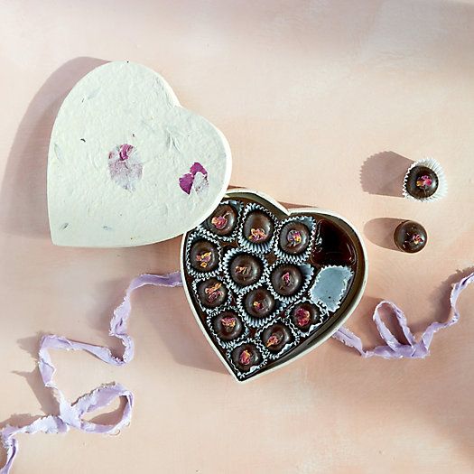 Valentine's Day Hibiscus + Rose Chocolates, 14 Pieces | Terrain