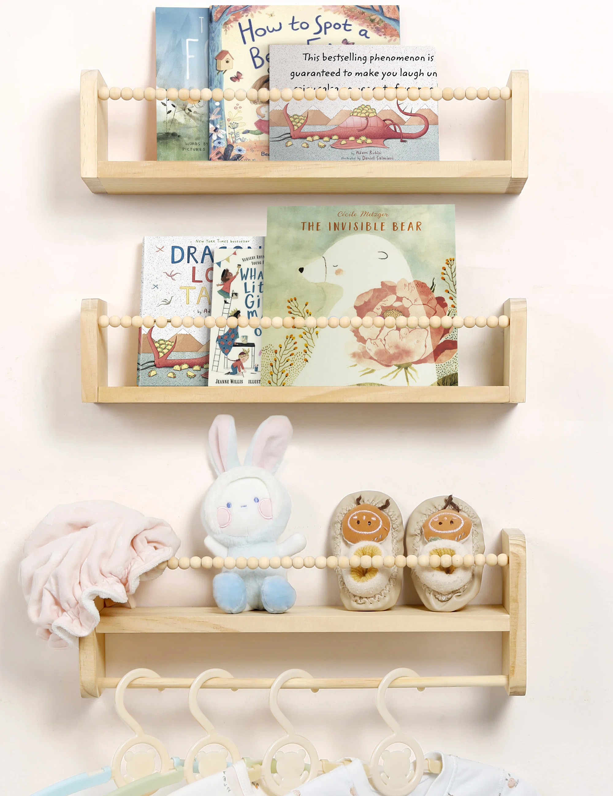 Dakota Fields Nursery Floating Shelves For Wall, Set Of 3 Book Shelves & Reviews | Wayfair | Wayfair North America