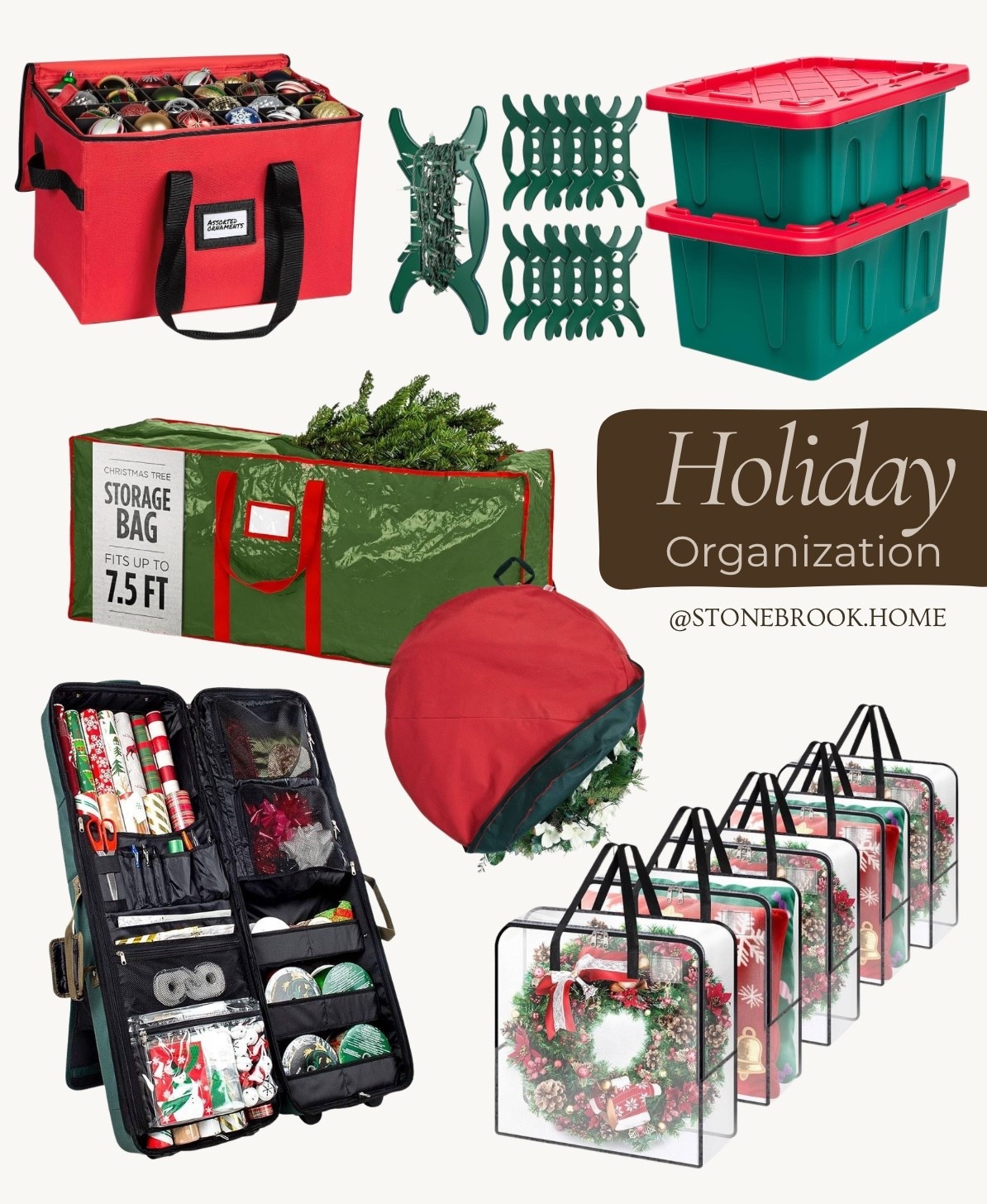 Amazon holiday organization essentials! 

Plastic storage, heavy duty, gift wrapper organizer, tree storage, gift wrap storage, light storage, new year refresh, holiday organization bins, wreath storage 

#LTKHome #LTKHoliday