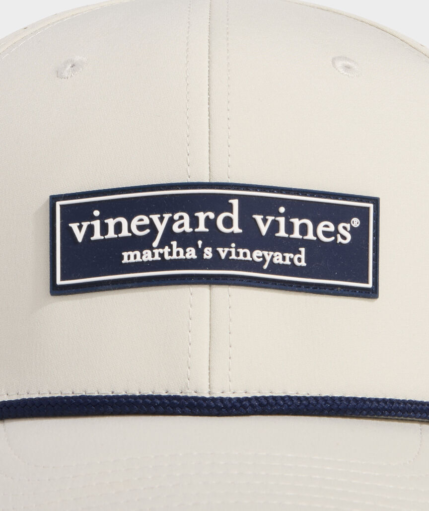 Performance Rubber Patch Logo Box Baseball Hat | vineyard vines