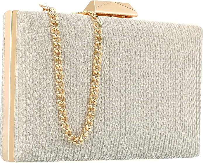 Rucavono Gold Clutch,Women's Evening Handbags Gold Clutch Purses For Women Evening Gold Evening C... | Amazon (US)