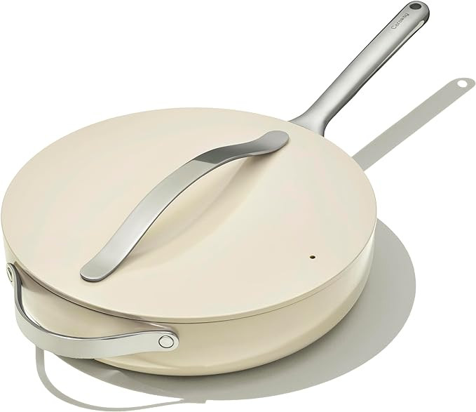 Caraway Nonstick Ceramic Sauté Pan with Lid (4.5 qt, 11.8") - Non Toxic, PTFE & PFOA Free - Oven... | Amazon (US)