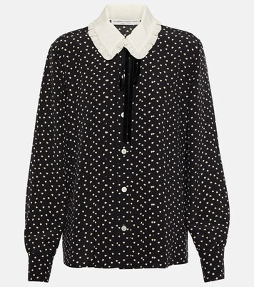 Polka-dot silk-blend blouse | Mytheresa (US/CA)
