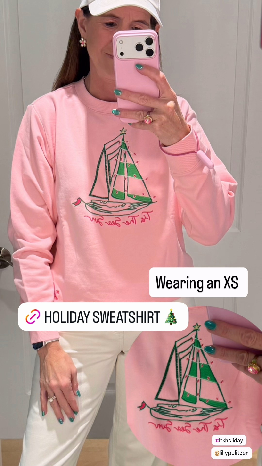 Holiday Sweatshirt 

Love these holiday sweatshirts! They make perfect gifts! I am bringing this one on my tropical vacay! 

They run big. Wearing a size XS. 

#LTKSeasonal #LTKGiftGuide #LTKOver40 #LTKBeauty #LTKTravel 

sweatshirt, holiday sweatshirt, holiday, Lilly Pulitzer, Black Friday sale, holiday clothes, festive fashion, holiday ready, winter style, holiday outfit inspo, sparkle season, gift idea, gift for her, Ballad, Ballad sweatshirt, 

#LTKHoliday #LTKGiftGuide