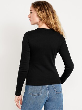 Snug Long-Sleeve Crew-Neck T-Shirt | Old Navy (US)