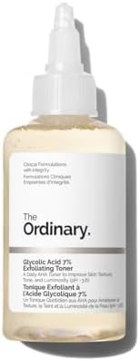The Ordinary Glycolic Acid 7% Exfoliating Toner, Brightening and Smoothing Daily Toner for More E... | Amazon (US)