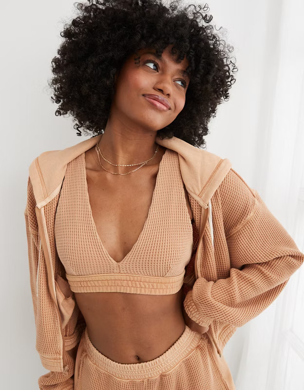 Aerie Waffle Cropped Tank Top | Aerie