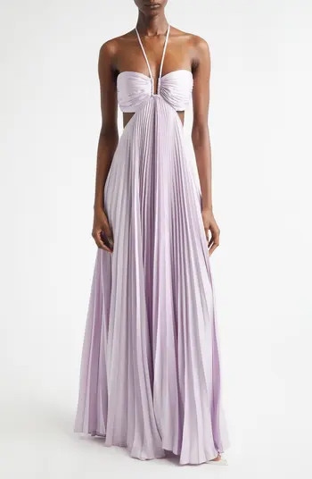 Moira Pleated Cutout Maxi Dress | Nordstrom